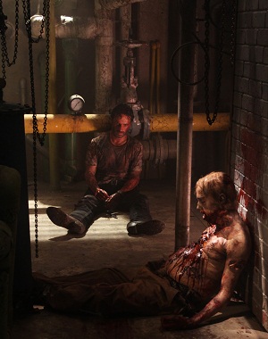 The Walking Dead Rick with a walker