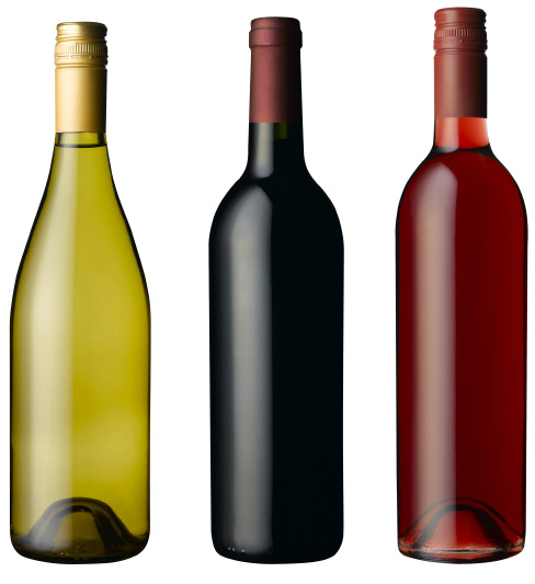 Three wine bottles