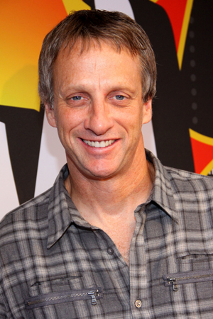 Tony Hawk duct tapes his kid to the wall