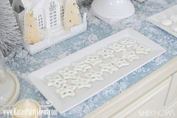 White chocolate covered pretzels