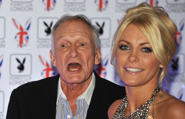 Hugh Hefner and Crystal Harris