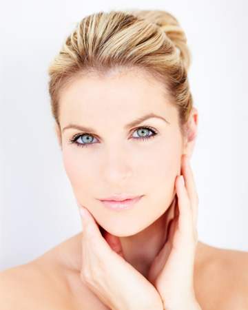 Woman with perfect skin