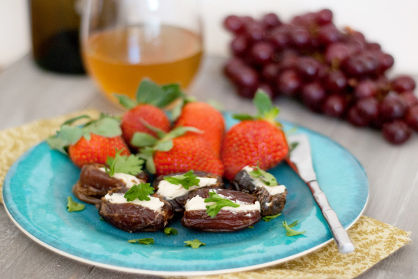 Sweet and savory stuffed dates recipe