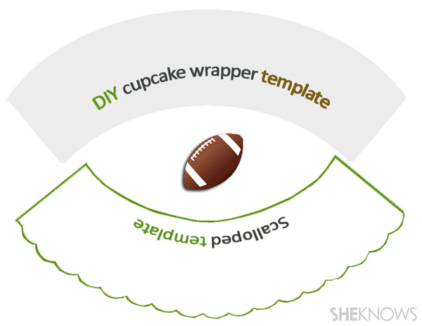 Football cupcake wrappers