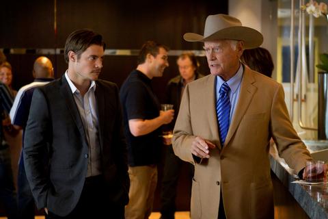 Josh with legendary actor Larry Hagman