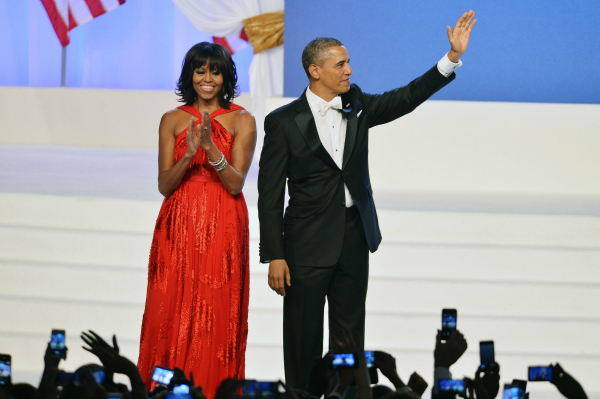 Michelle Obama and Barack Obama 2013 Inaugural Ball