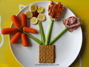 Flower pot snack