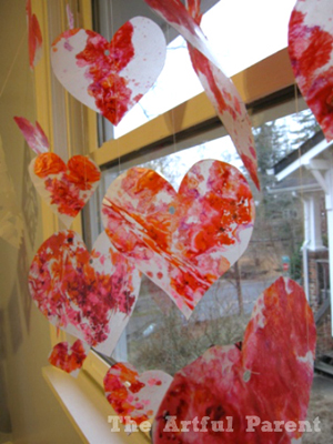 Stained glass hearts