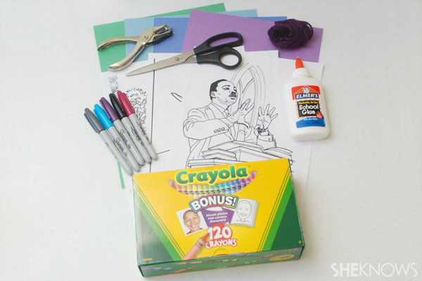 Black History Month banner materials
