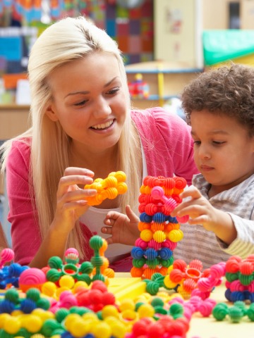 Child in daycare