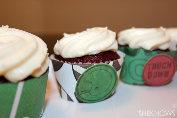 Football cupcake wrappers