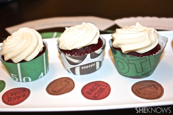 Football cupcake wrappers