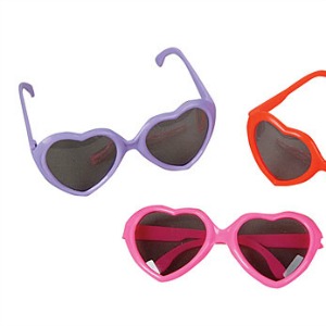Heart-shaped sunglasses
