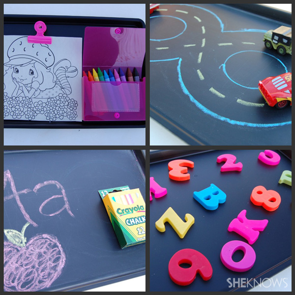 Road trip travel trays