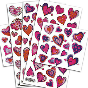 Valentine's Day stickers
