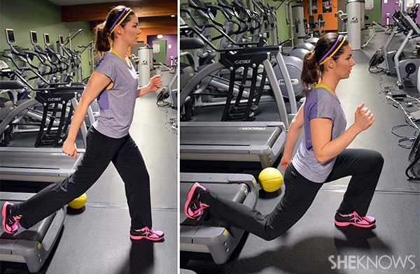 One legged lunge