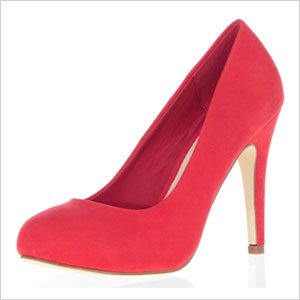 Dorothy Perkins Red Curved Heels