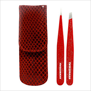 Tweezerman Red Glitter Tweezer Set 