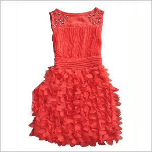Sheinside Beading Round Neck Tank Chiffon Dress 
