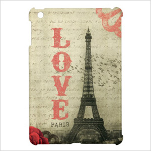 vintage paris love ipad case