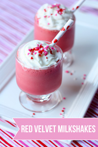 Red velvet milkshake