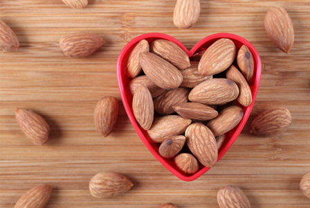 Almonds in heart