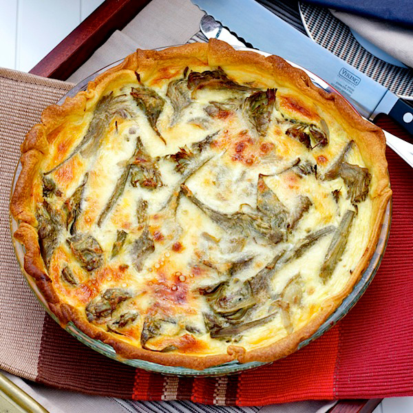 artichoke quiche