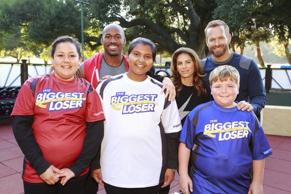 Biggest Loser contestants and trainers