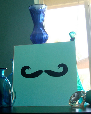 Mustache Mirror from The Blue Penguin Shop
