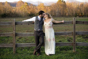 Borrowed wedding dress