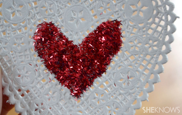 heart with glitter