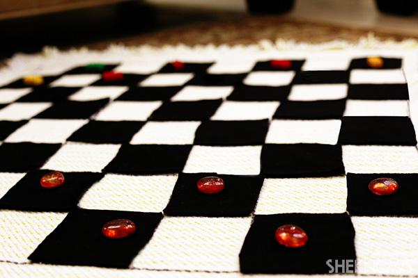 Checkers game blanket