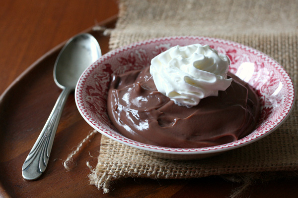 low-fat chocolate pudding