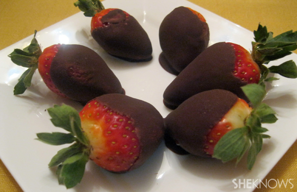 Dairy-free chocolate covered strawberries