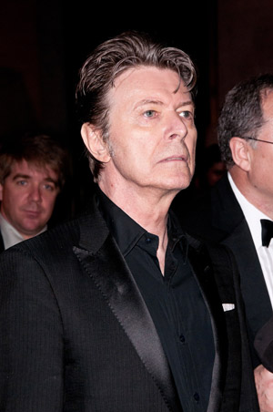 David Bowie in profile