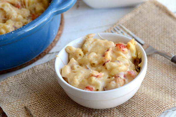 Decadent crawfish mac n' cheese