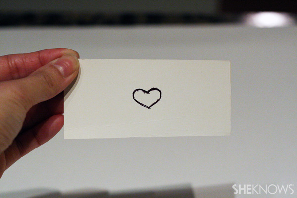 Draw heart shape