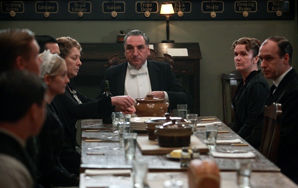 Downton Abbey's servants' table