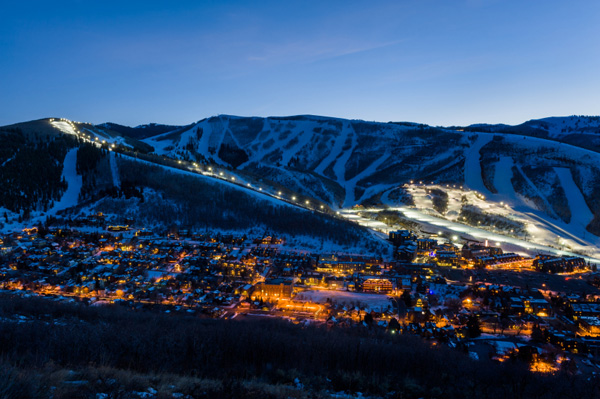 Park City at dusk