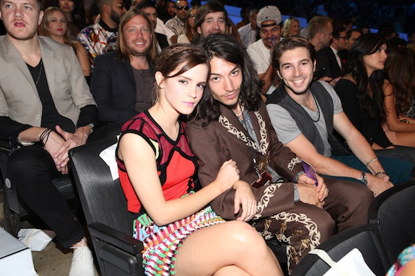 Emma Watson and Ezra Miller at the 2012 MTV Movie Awards.