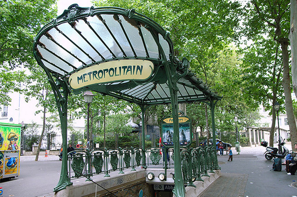 French metro station