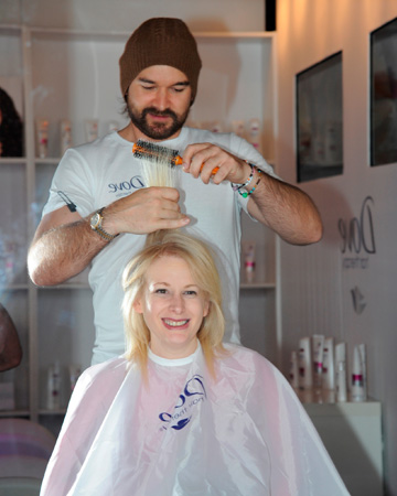 Aly Walansky at the Dover Hair Salon