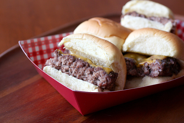 homemade white castle burgers