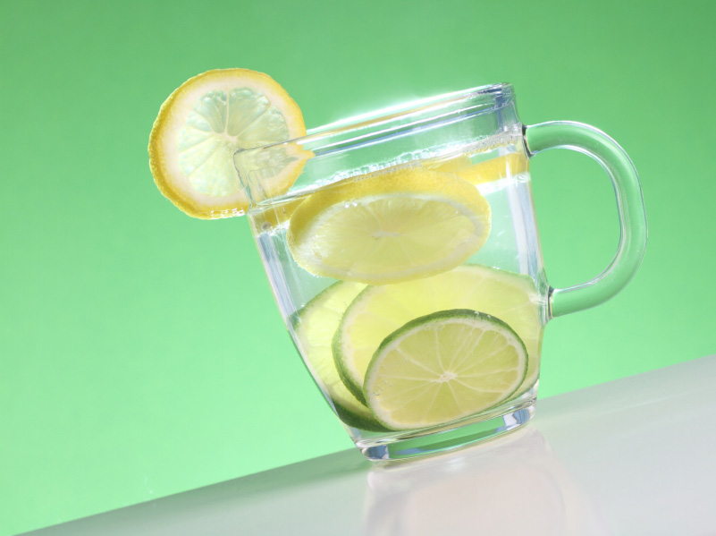 Hot water with lemon