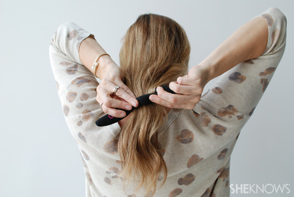 How to create a faux bob -- Step 2