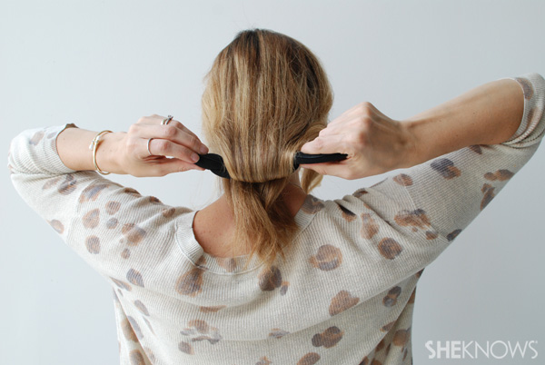How to create a faux bob -- Step 3