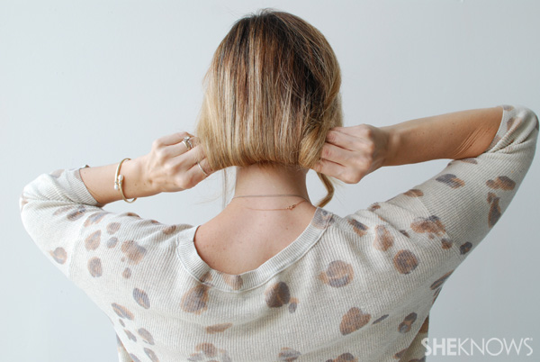 How to create a faux bob -- Step 4
