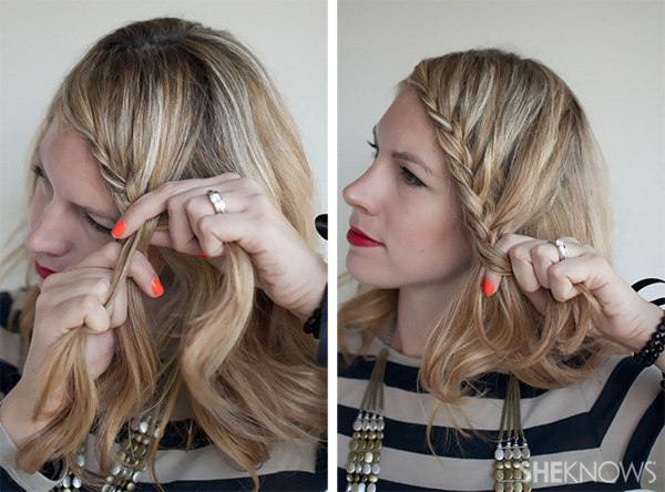 Lace braid hairstyle tutorial