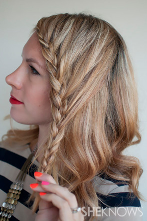 Lace braid hairstyle tutorial