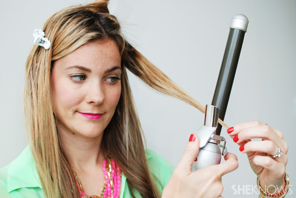 How to use a beachwaver -- Step 